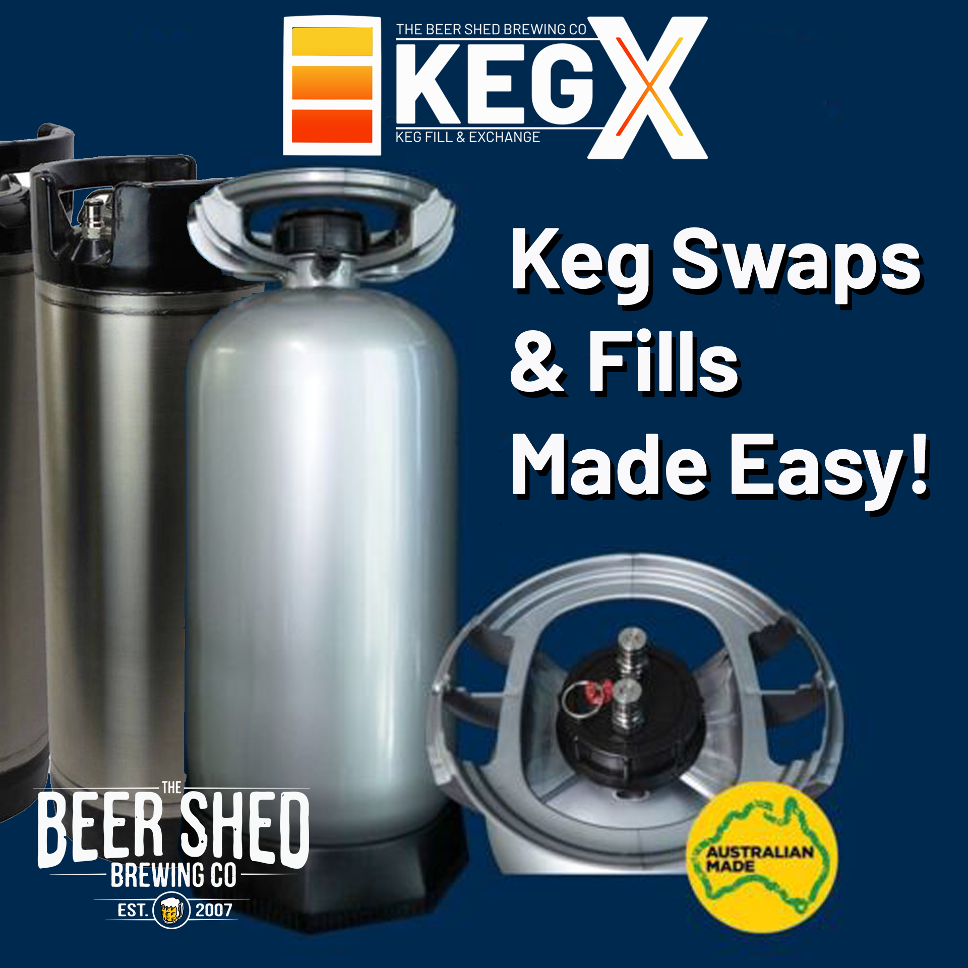 KEGX Fills And Exchange 20L The Beer Shed Brewing Co   Fill Inc 20L Lg 